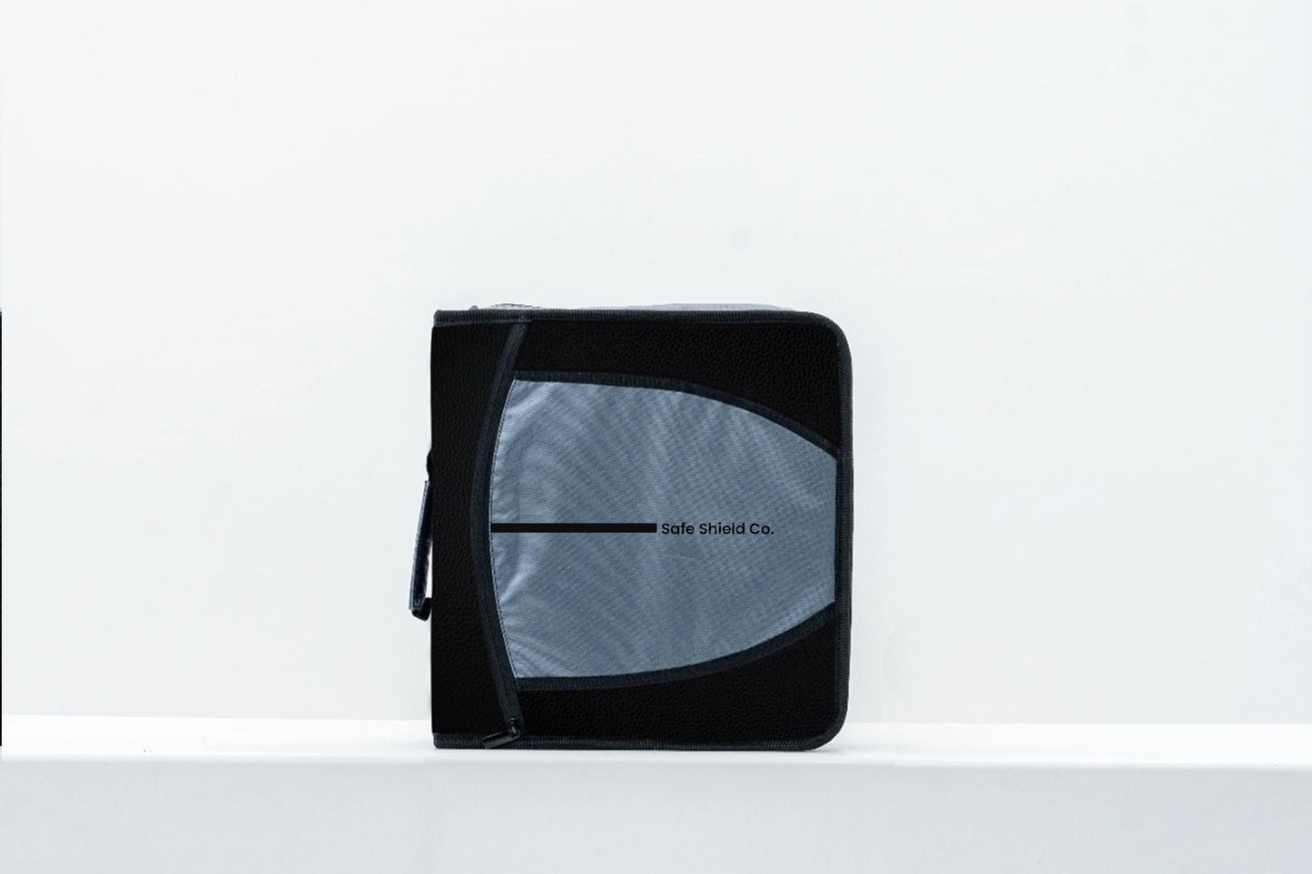 Zipper Binder - Black, Solid Color