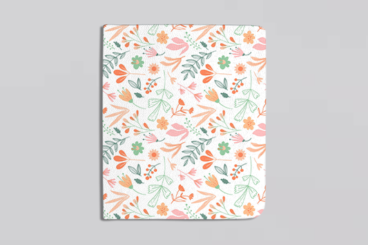 Binder - Pink and White, Floral