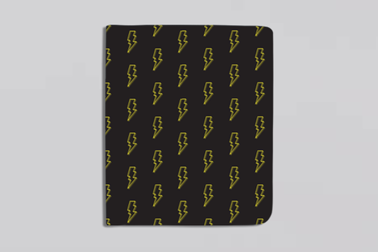 Binder - Lightning Bolts, Black, Yellow